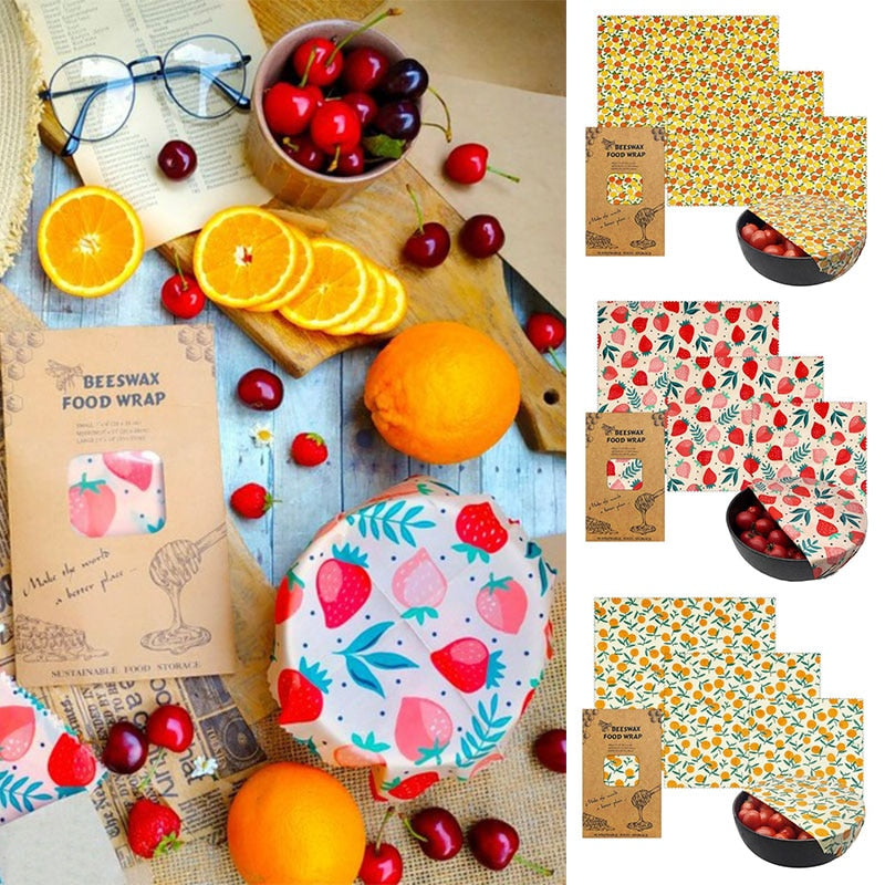 Organic Beeswax Food Wrap – Reusable & Sustainable Food Storage Solution